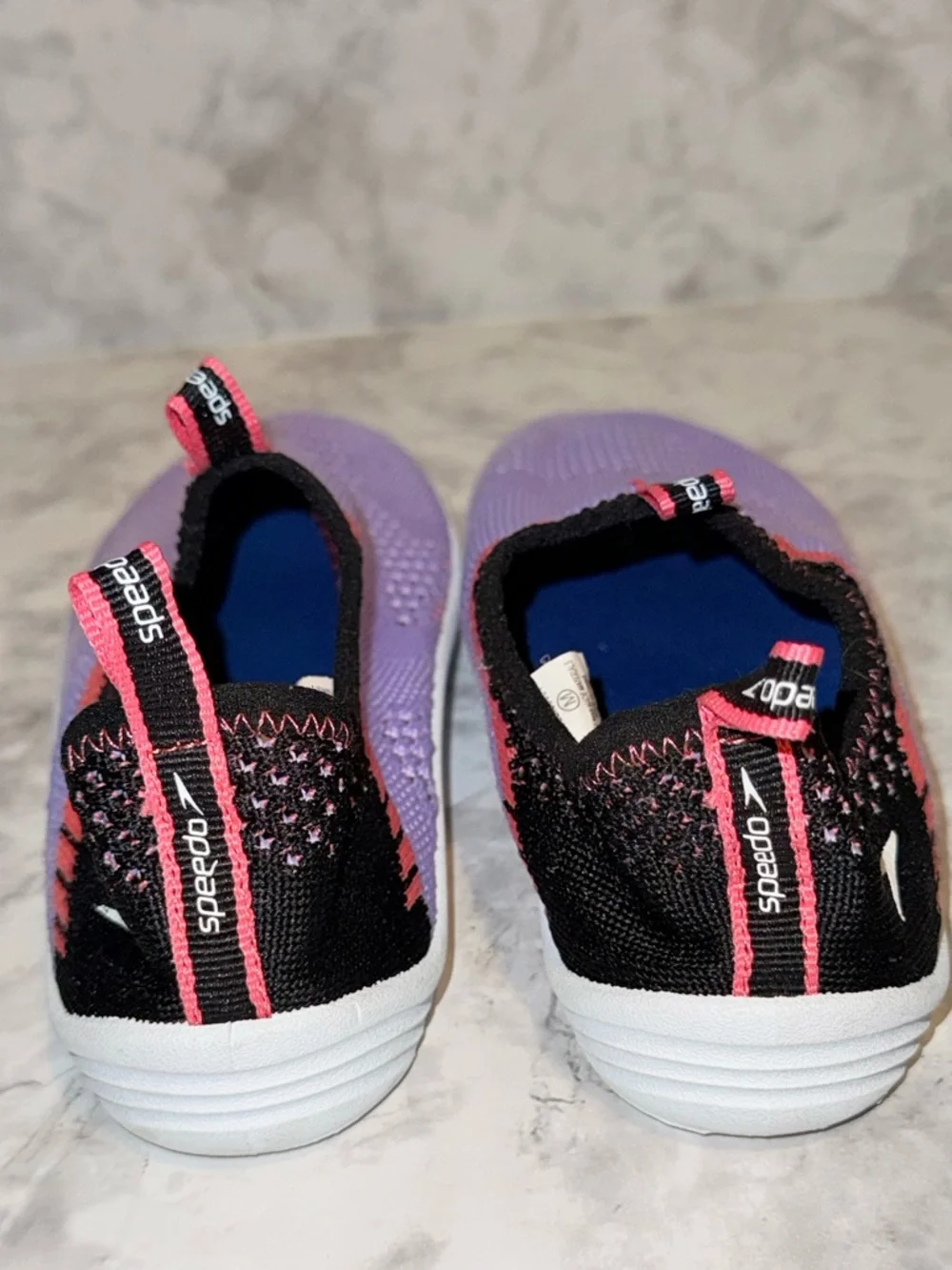 Speedo Junior Girls' Surf Strider Water Shoe, Lavender/Pink 2/3Y